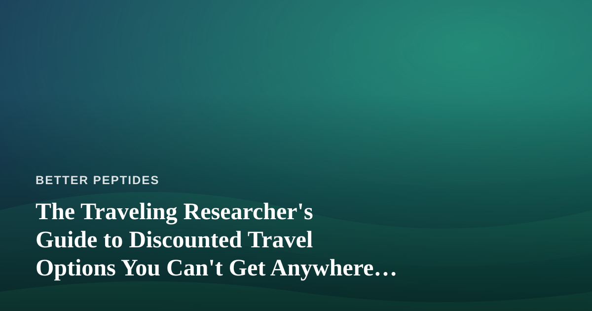 The Traveling Researcher’s Guide to Discounted Travel Options You Can’t Get Anywhere Else