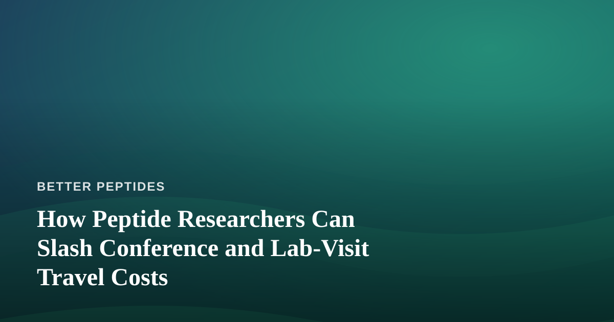 How Peptide Researchers Can Slash Conference and Lab-Visit Travel Costs